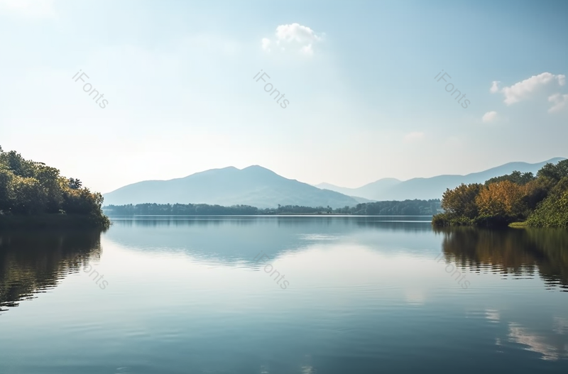 杭州西湖山水蓝天白云青山绿水水面反射天空美丽的自然环境图像摄影,高清,摄影图,摄影图片,图片大全,摄影图免费下载